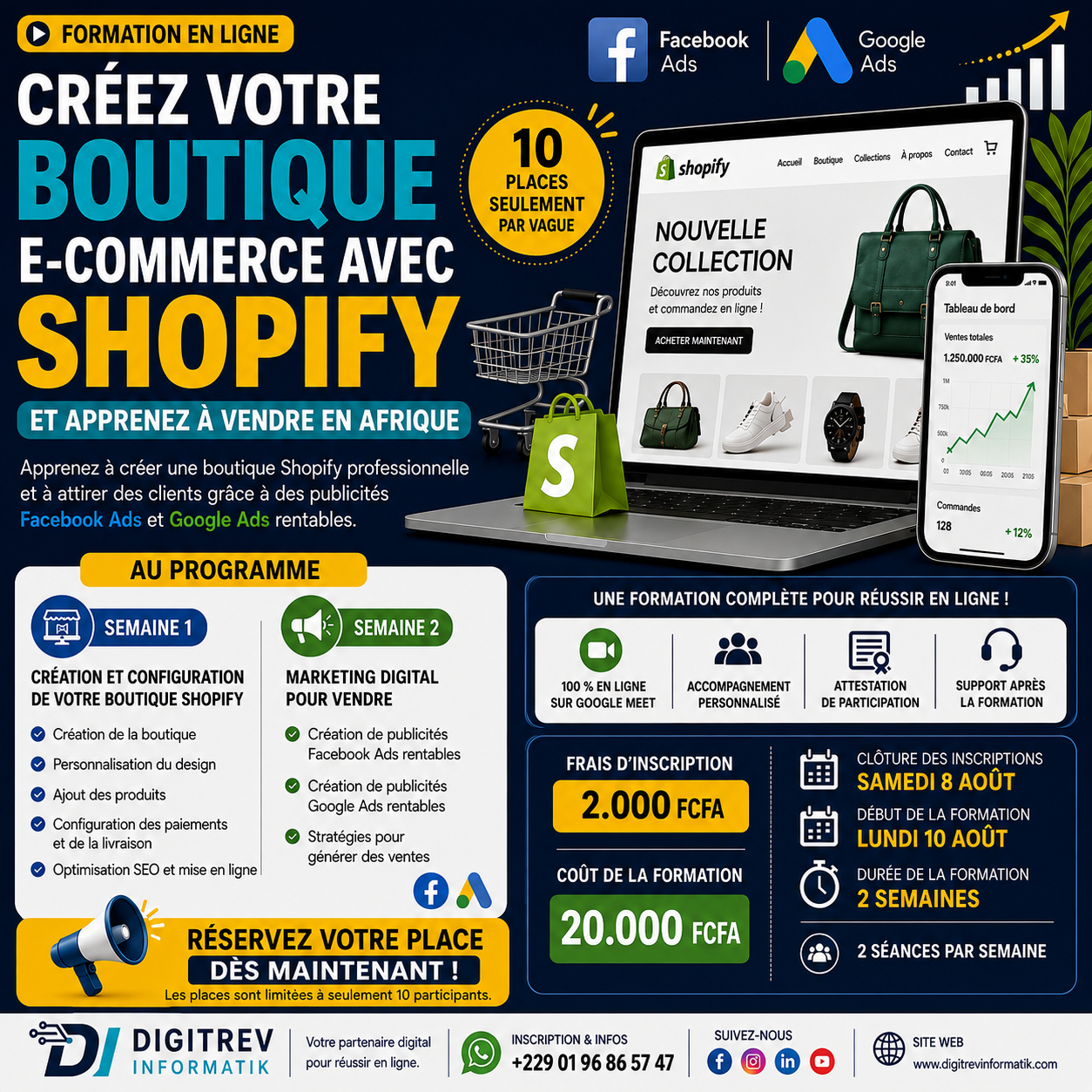 CRÉEZ VOTRE BOUTIQUE E-COMMERCE ET VENDEZ EN AFRIQUE